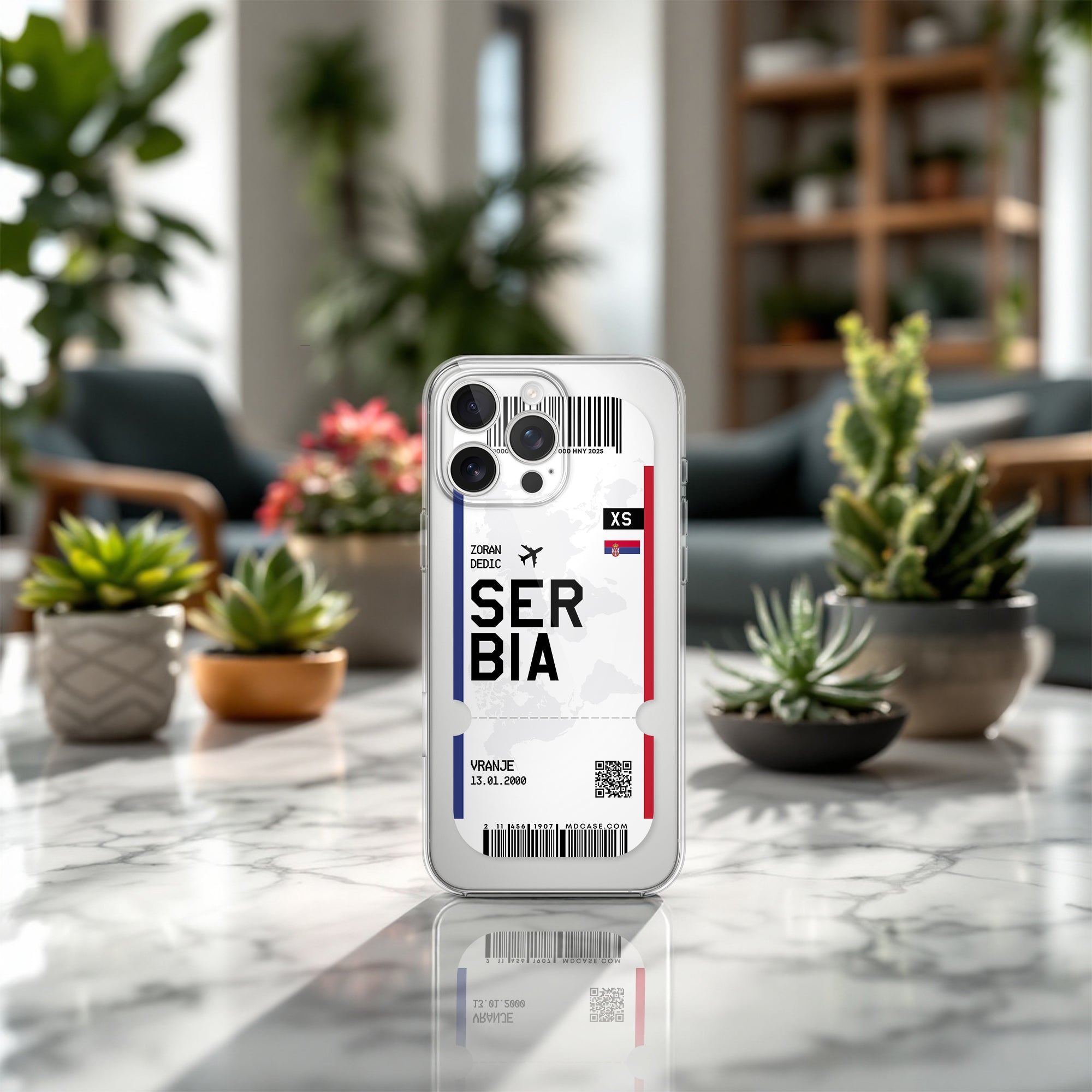 Handyhülle im Ticket Design - Serbien