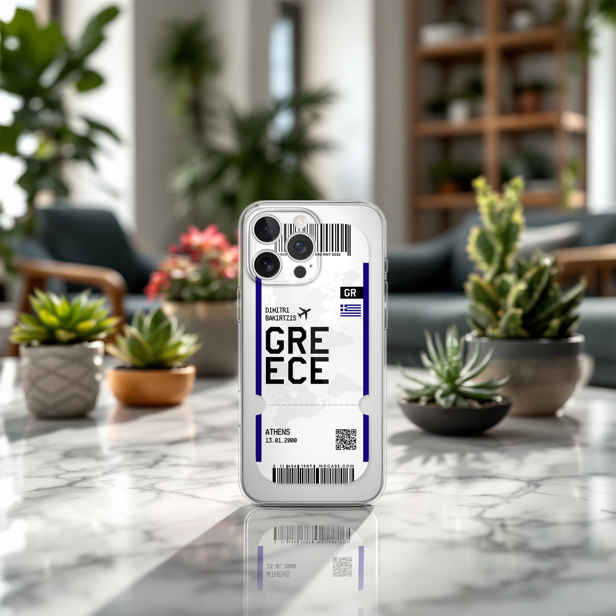 Handyhülle im Ticket Design - Griechenland