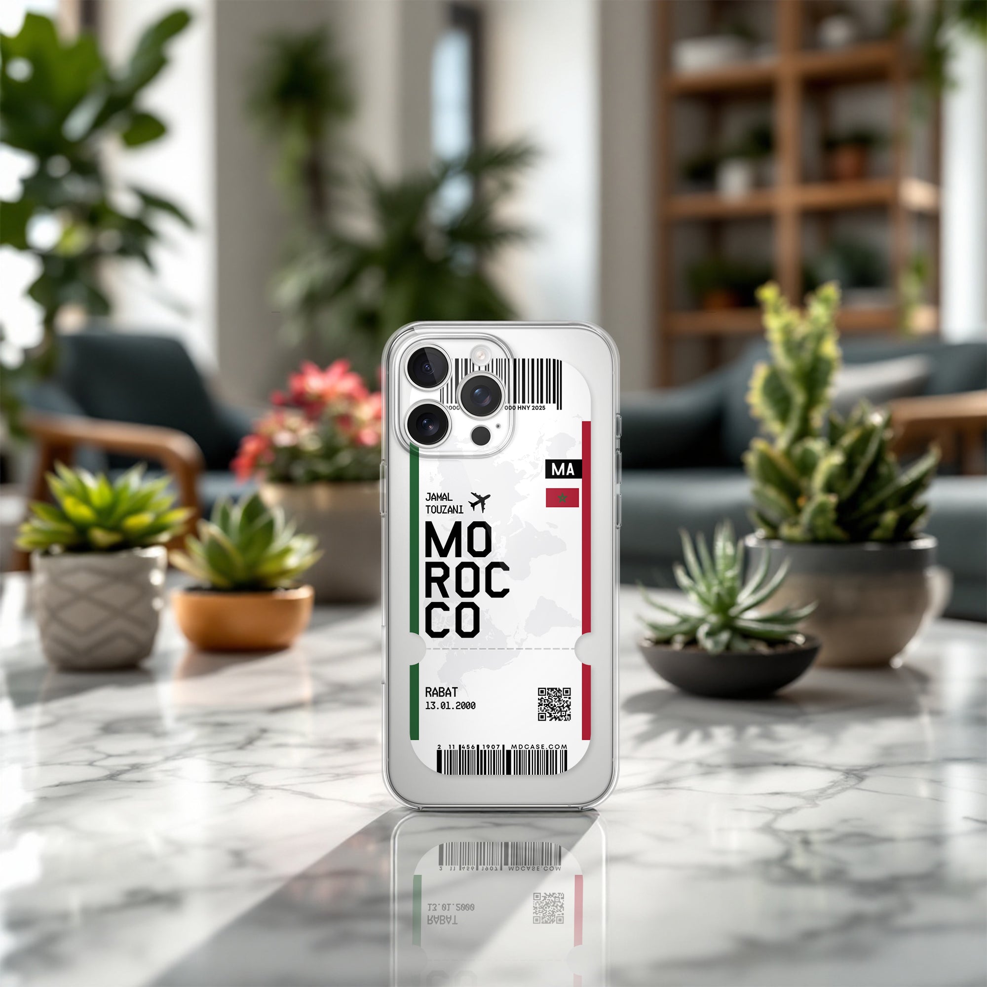 Handyhülle im Ticket Design - Marokko