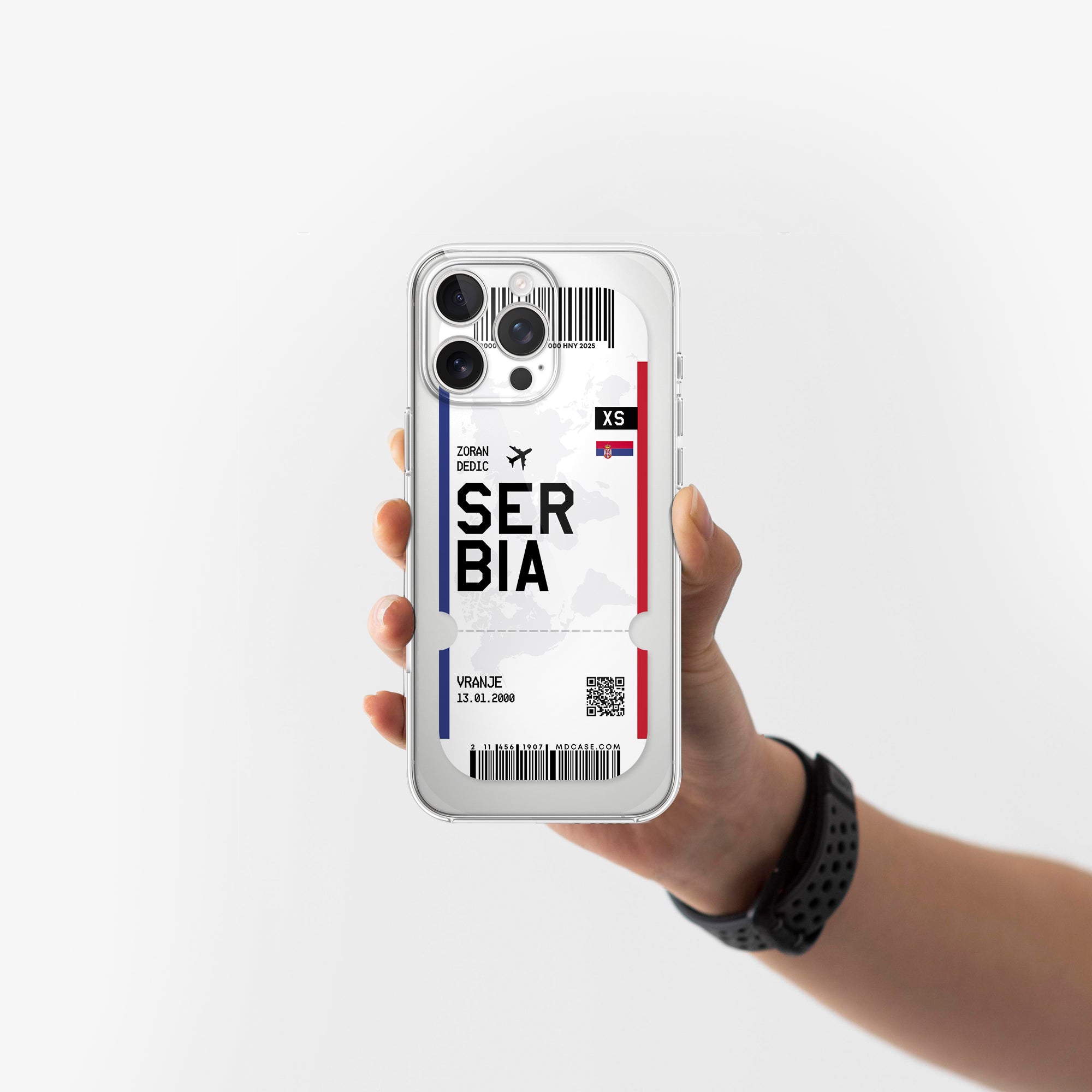Handyhülle im Ticket Design - Serbien