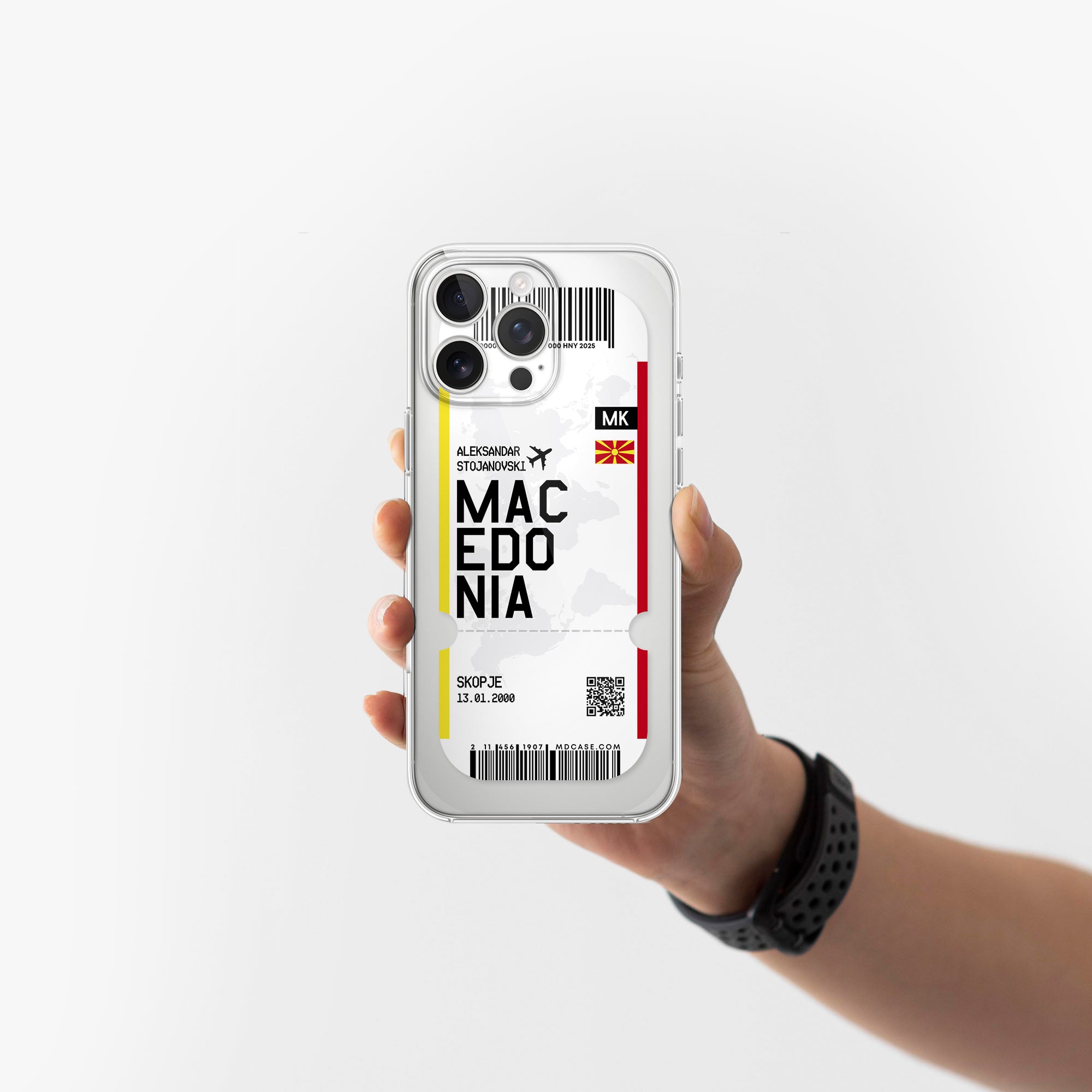 Handyhülle im Ticket Design - Mazedonien