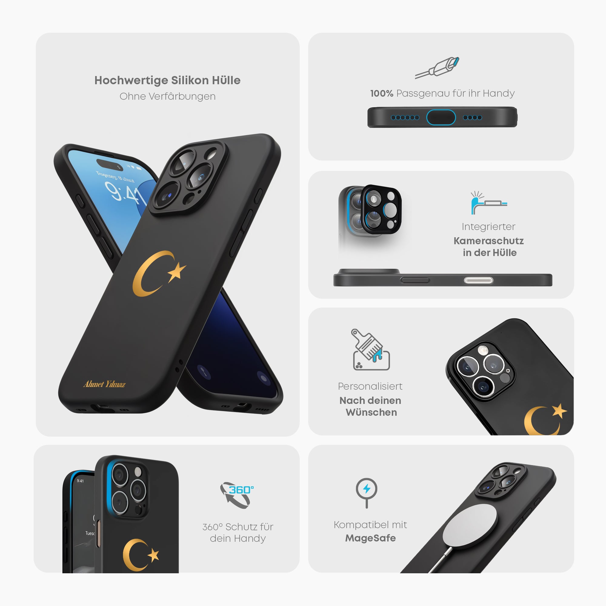 Handyhülle mit Länderwappen - Türkei