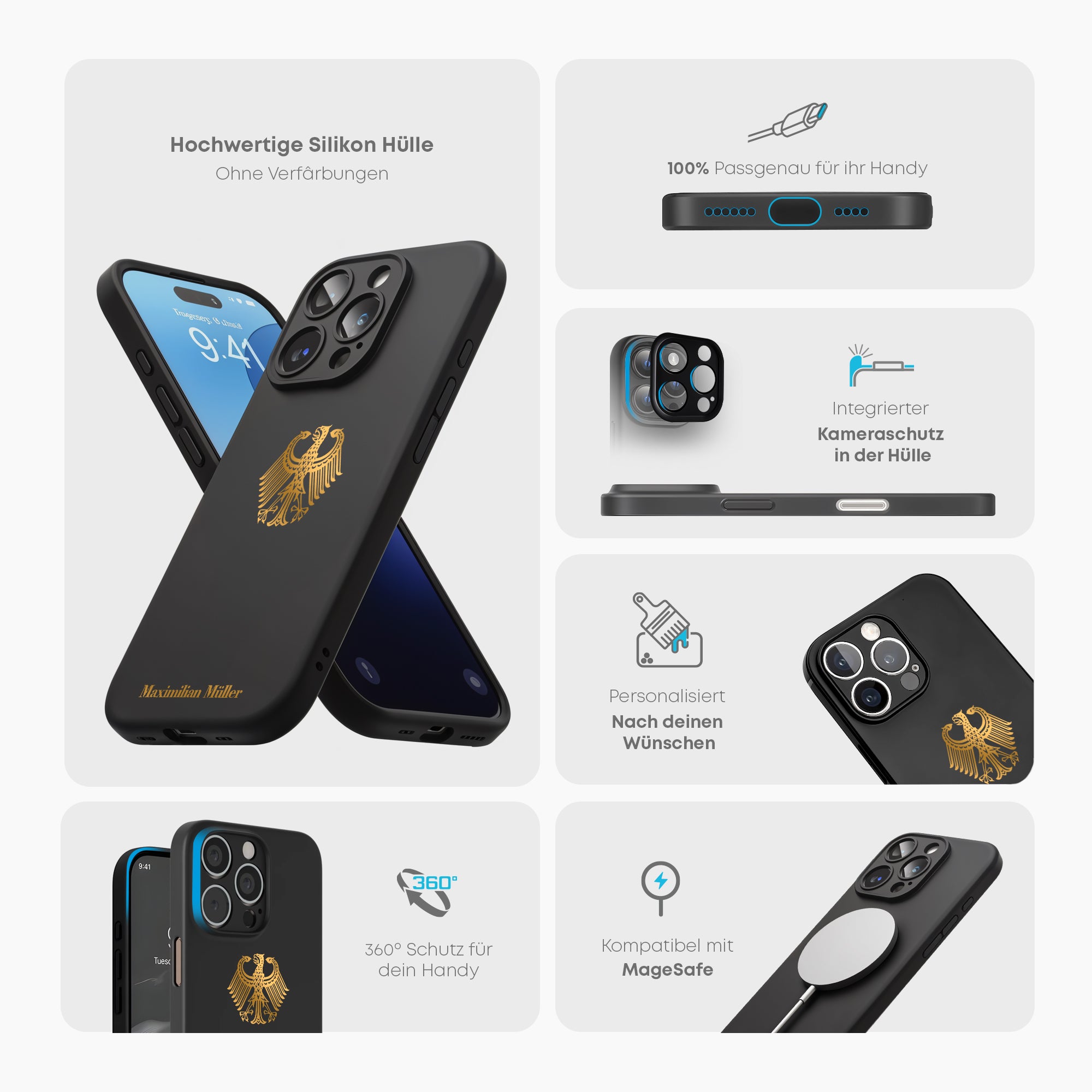 Handyhülle mit Länderwappen - Deutschland