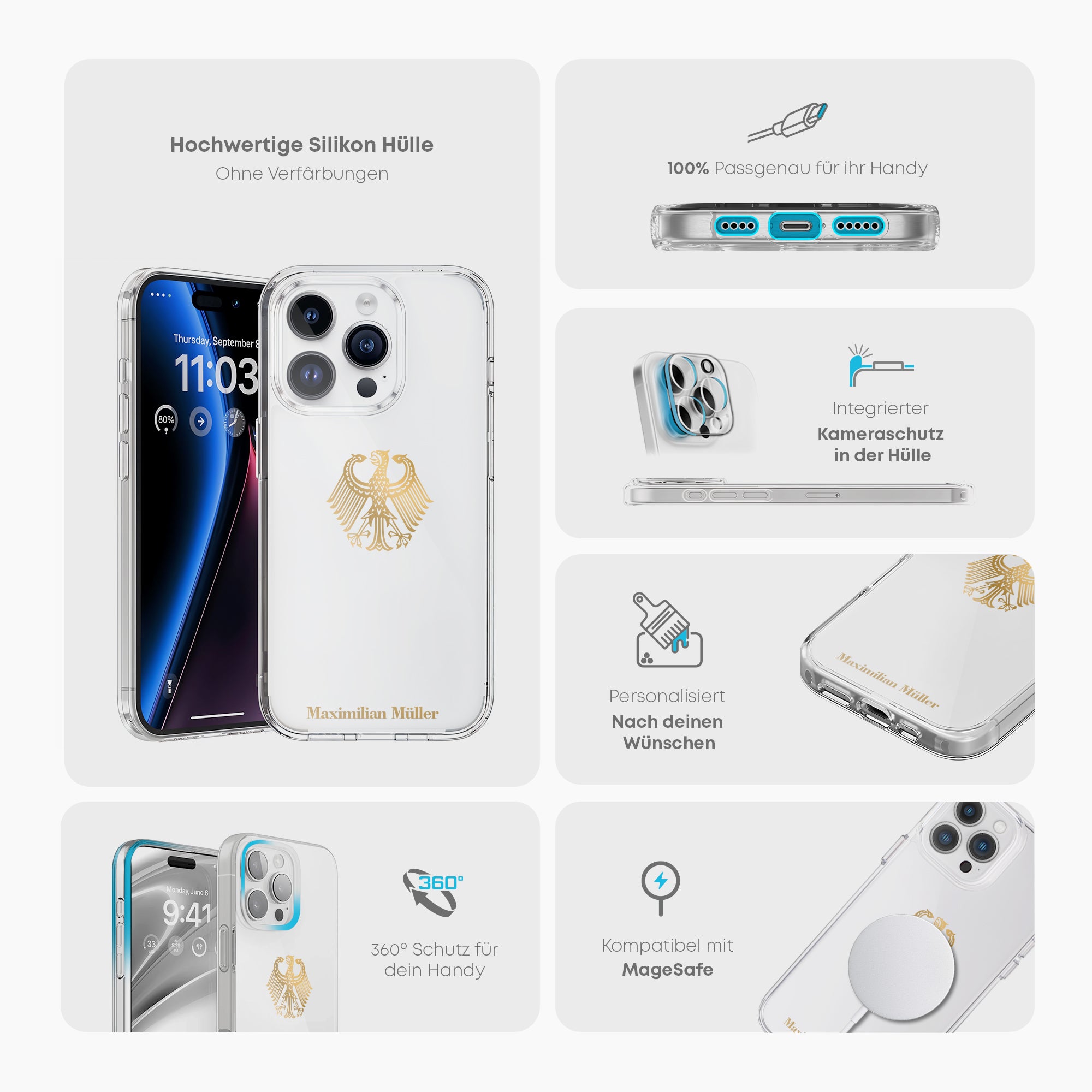 Handyhülle mit Länderwappen - Deutschland