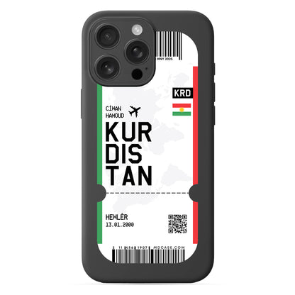 Handyhülle im Ticket Design - Kurdistan