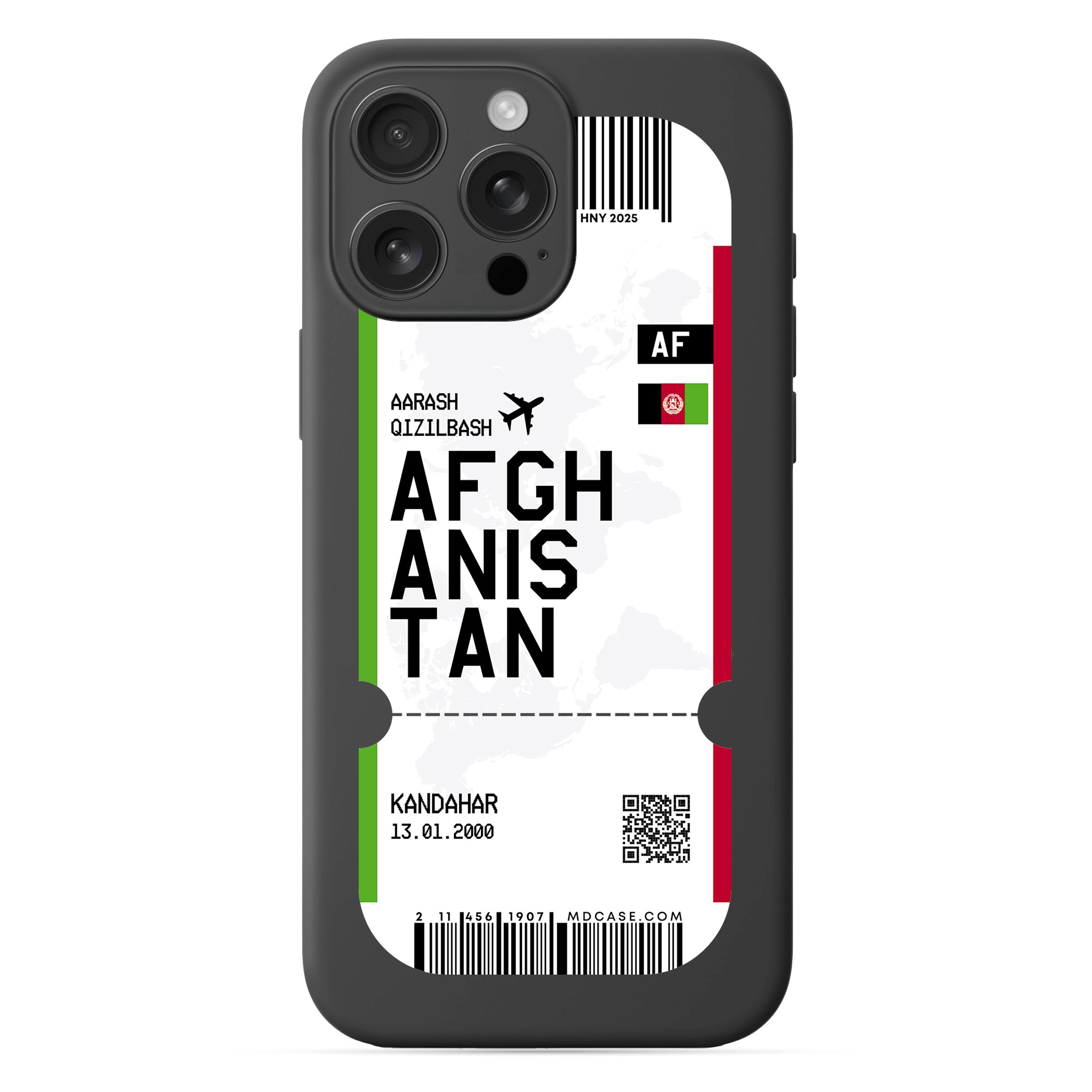 Handyhülle im Ticket Design - Afghanistan