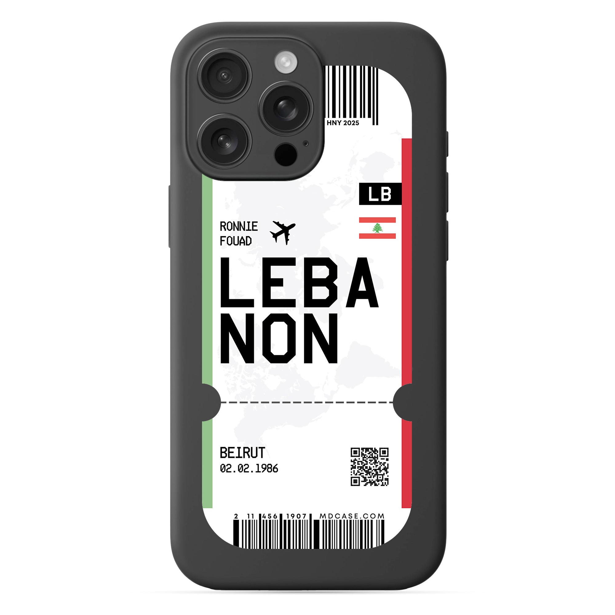 Handyhülle im Ticket Design - Libanon