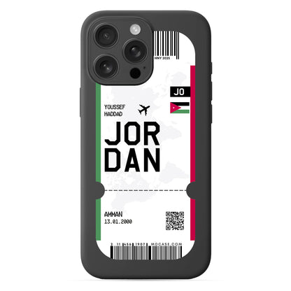 Handyhülle im Ticket Design - Jordanien