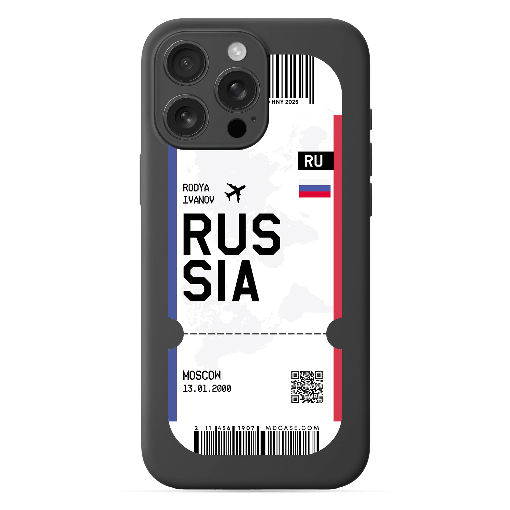 Handyhülle im Ticket Design - Russland