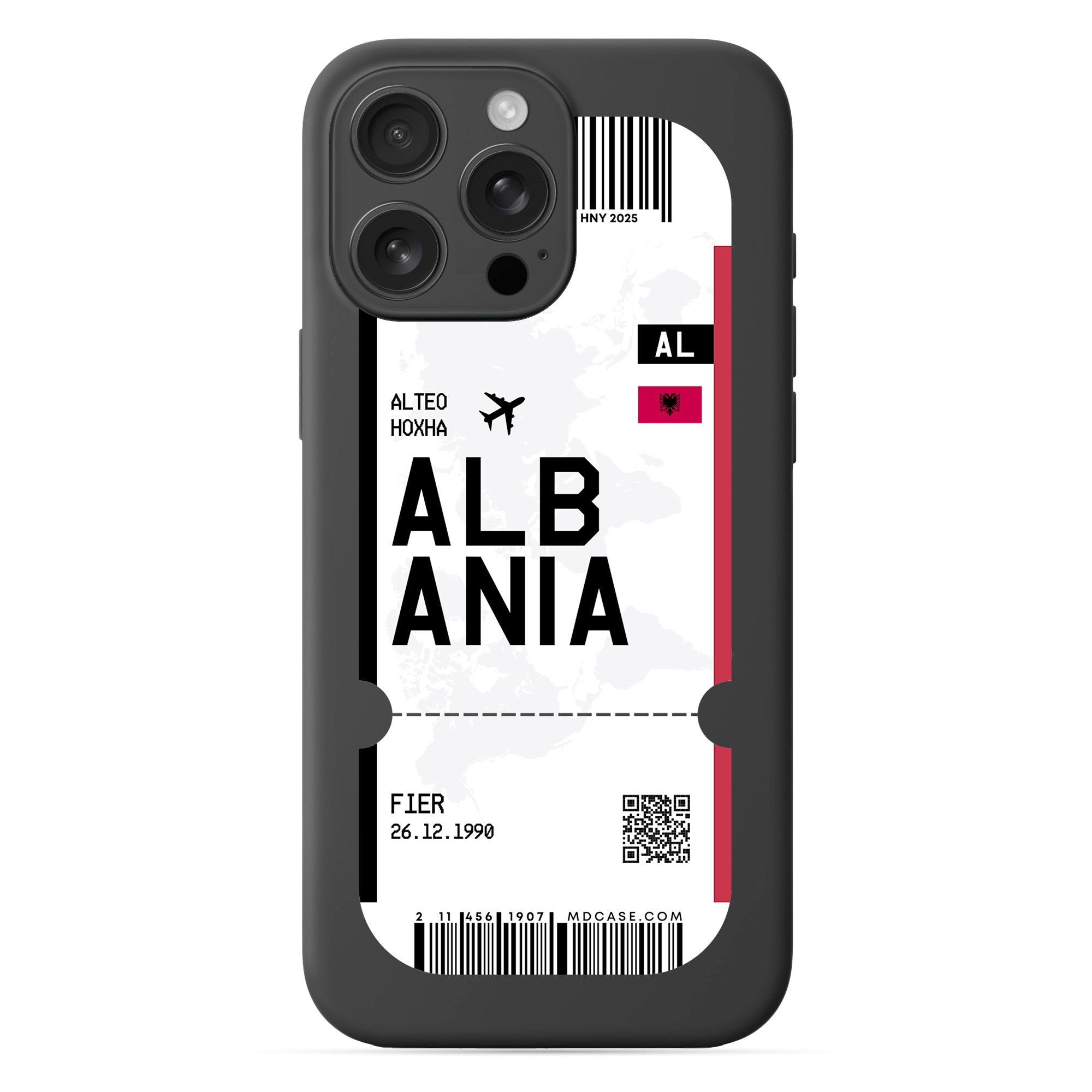 Handyhülle im Ticket Design - Albanien