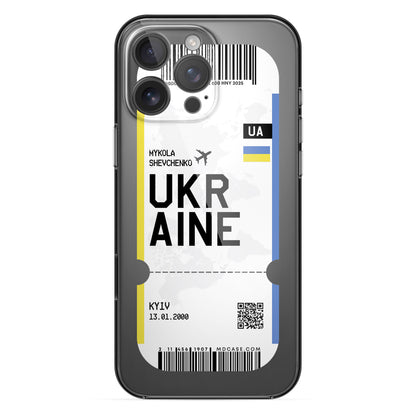 Handyhülle im Ticket Design - Ukraine