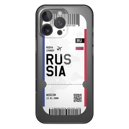 Handyhülle im Ticket Design - Russland