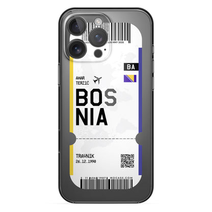 Handyhülle im Ticket Design - Bosnien