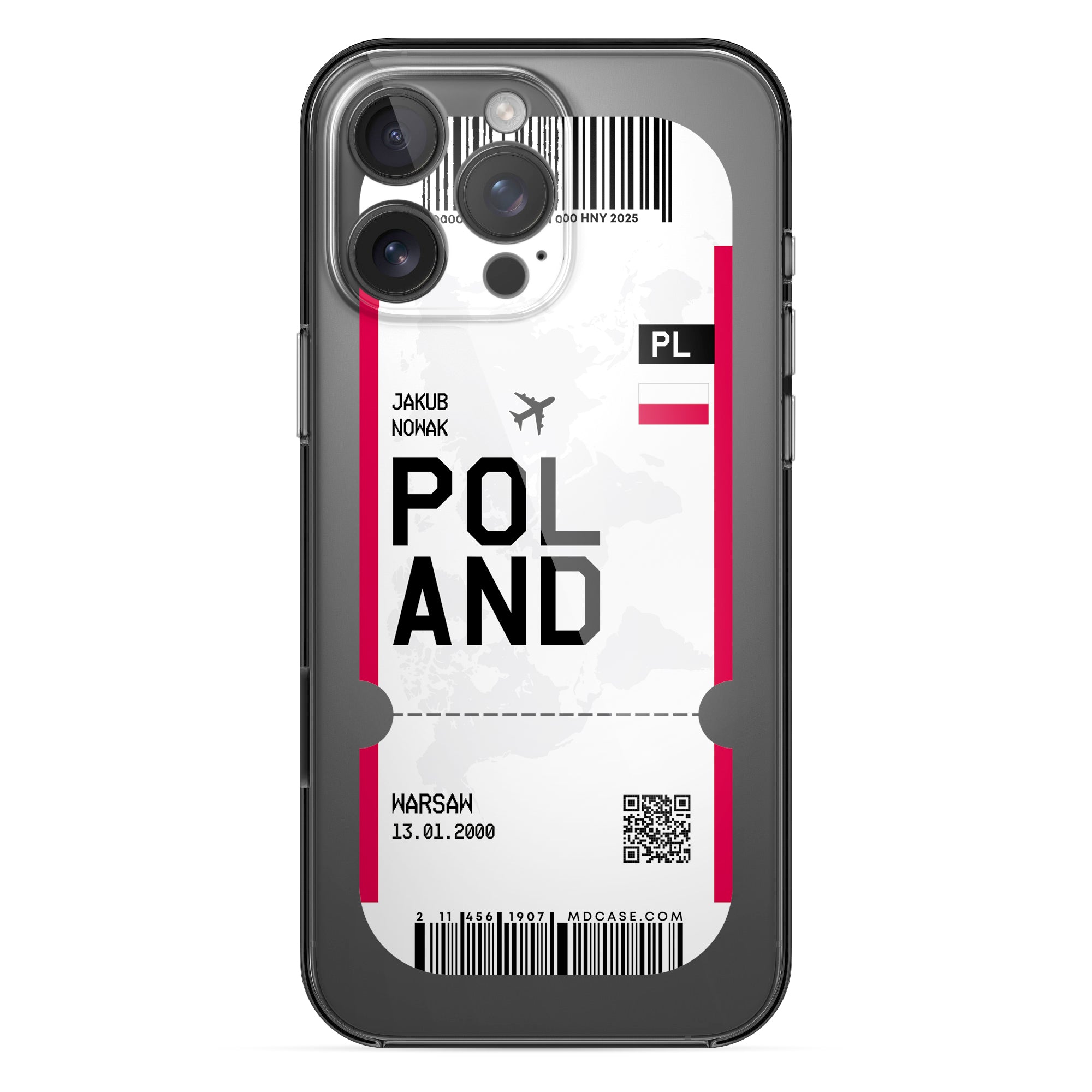 Handyhülle im Ticket Design - Polen