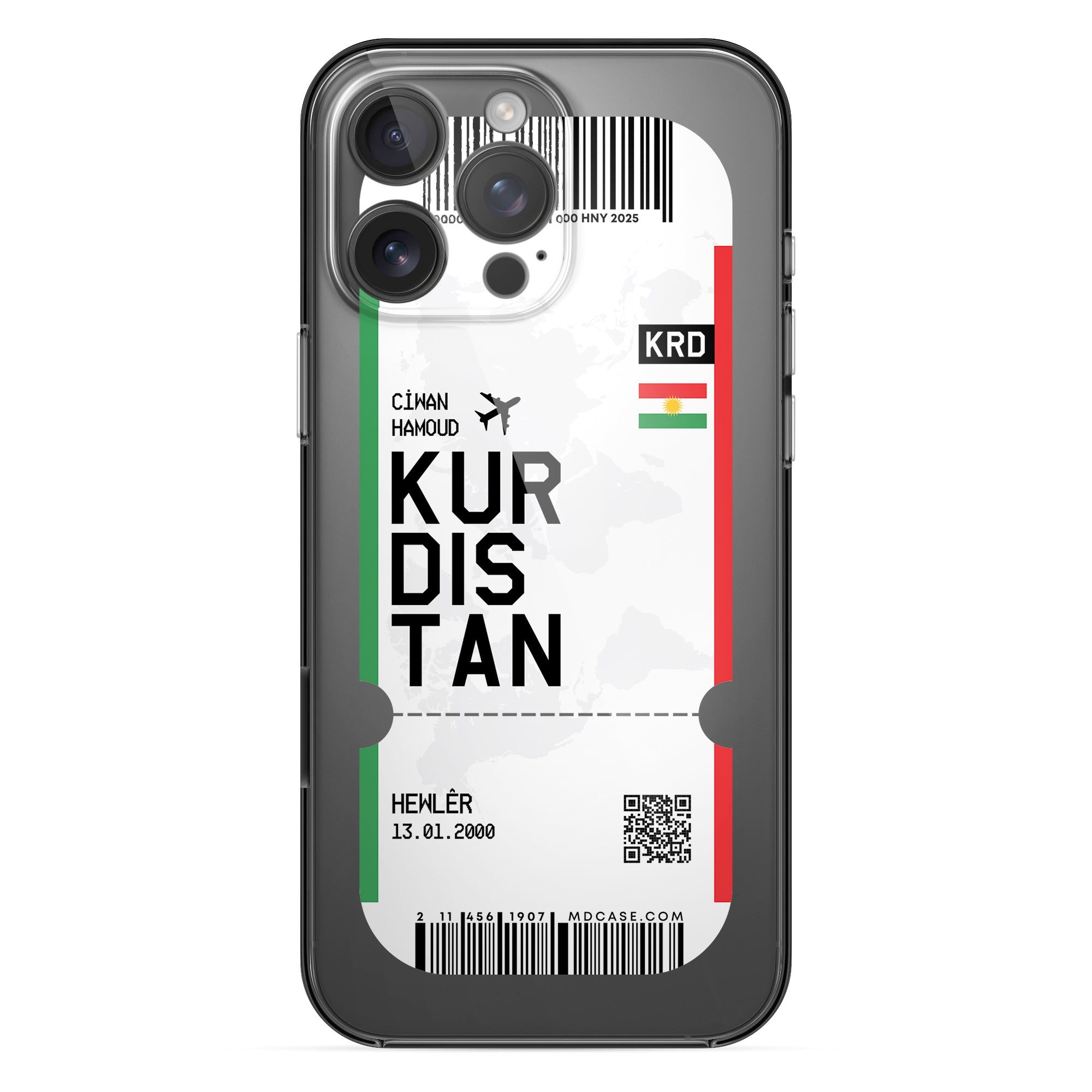 Handyhülle im Ticket Design - Kurdistan