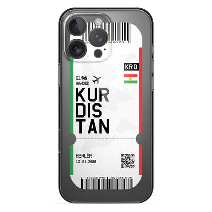 Handyhülle im Ticket Design - Kurdistan