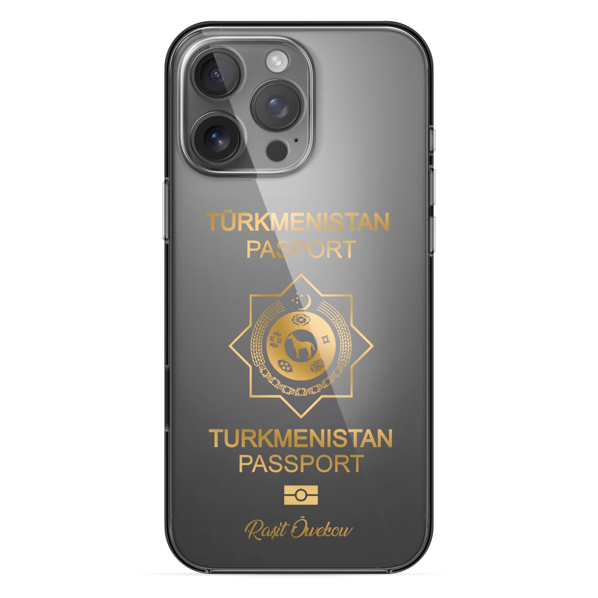 Handyhülle mit Reisepass - Turkmenistan