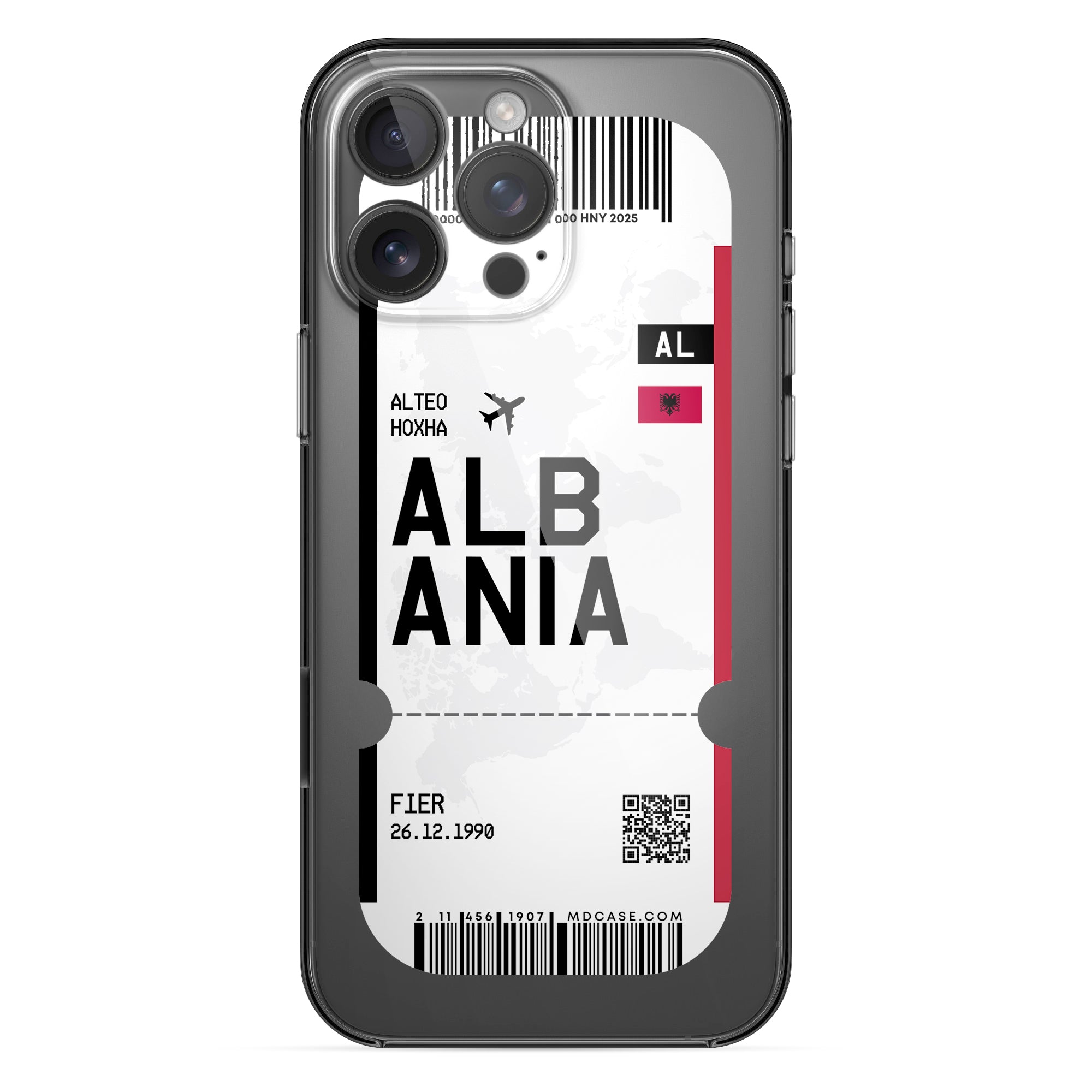 Handyhülle im Ticket Design - Albanien