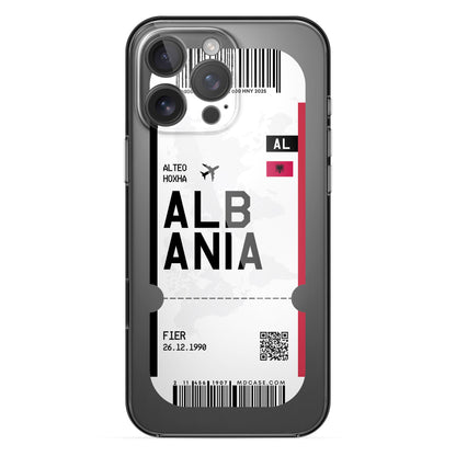 Handyhülle im Ticket Design - Albanien