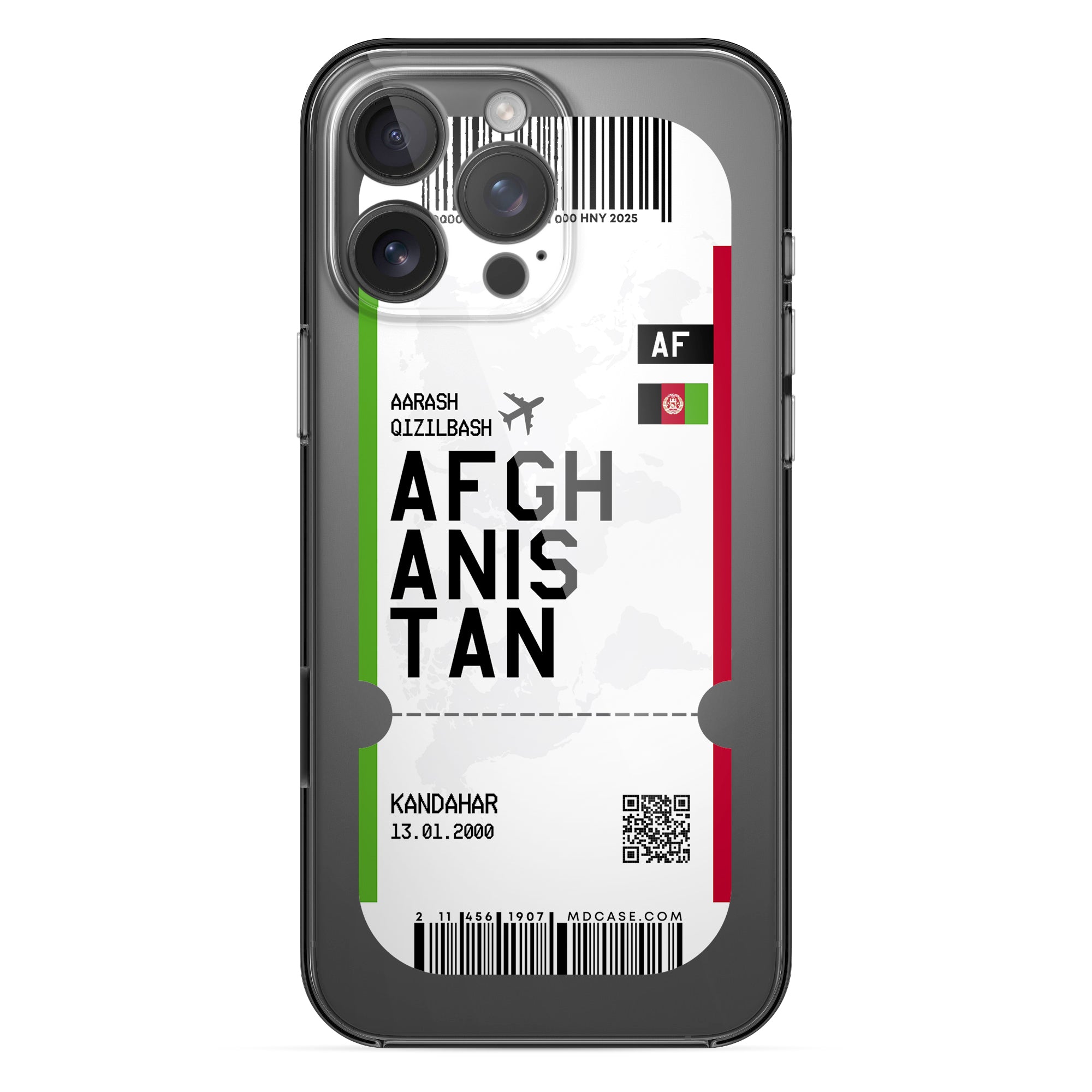 Handyhülle im Ticket Design - Afghanistan