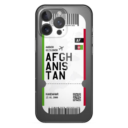 Handyhülle im Ticket Design - Afghanistan