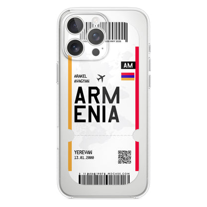 Handyhülle im Ticket Design - Armenien