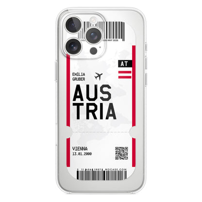 Handyhülle im Ticket Design - Österreich