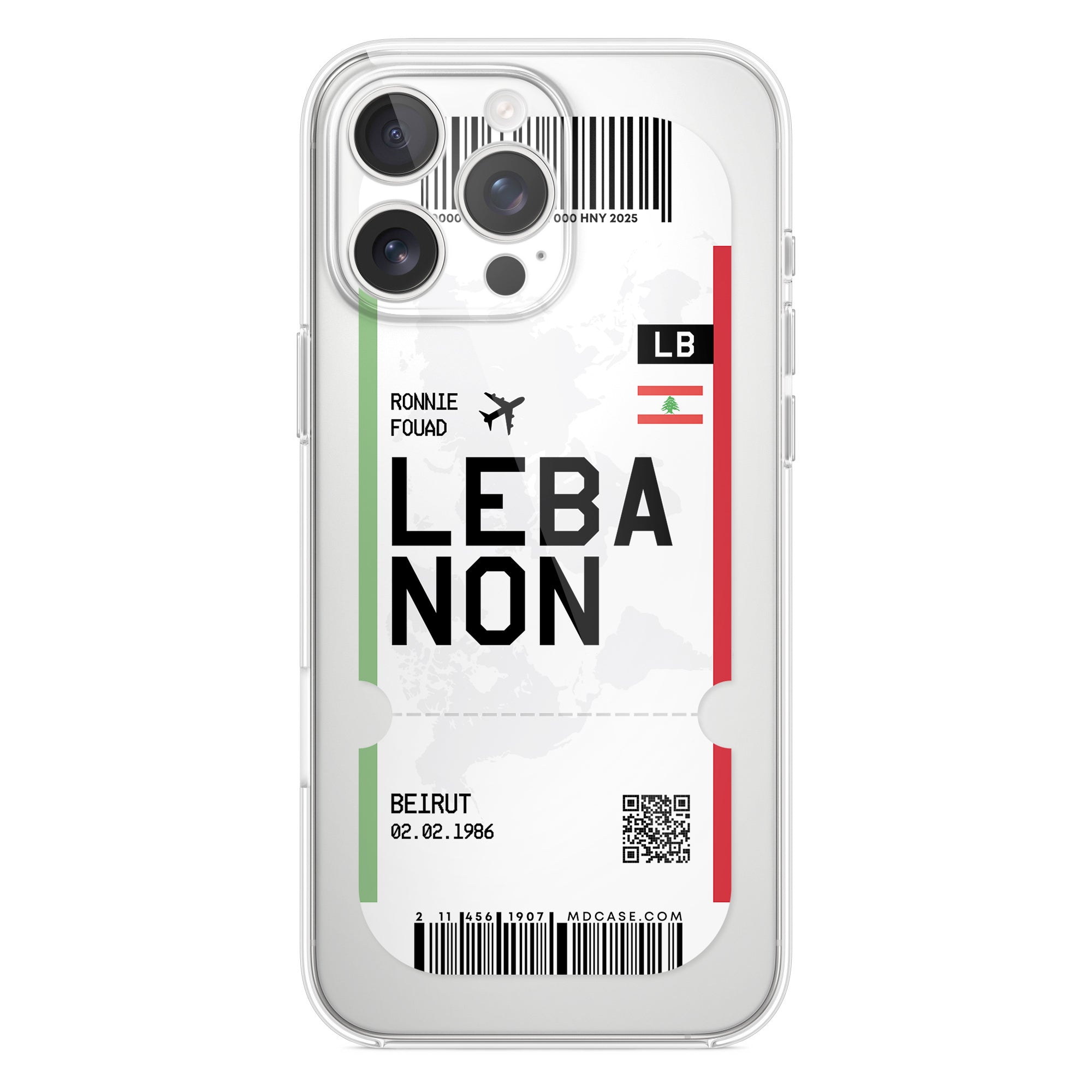 Handyhülle im Ticket Design - Libanon