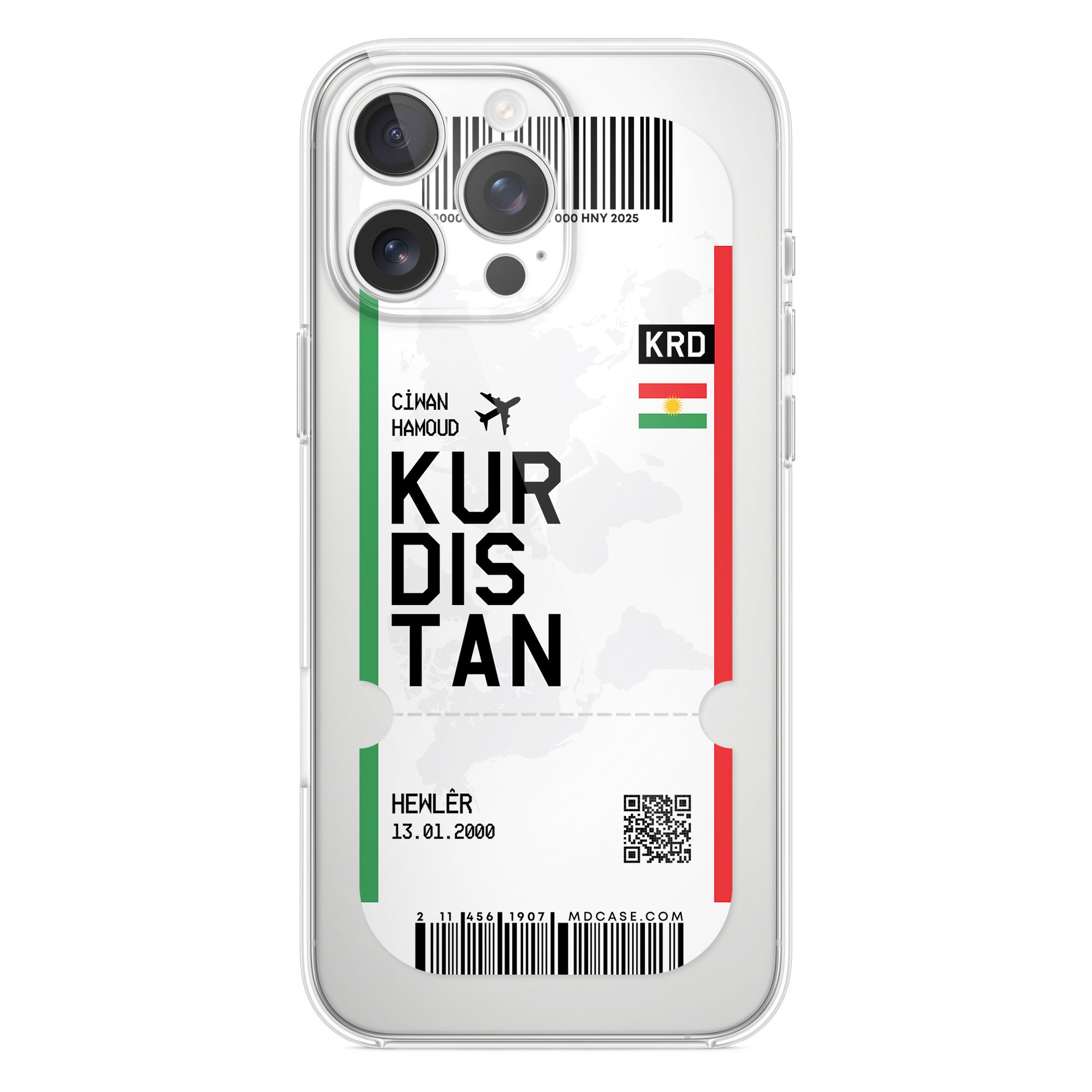 Handyhülle im Ticket Design - Kurdistan