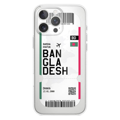 Handyhülle im Ticket Design - Bangladesch