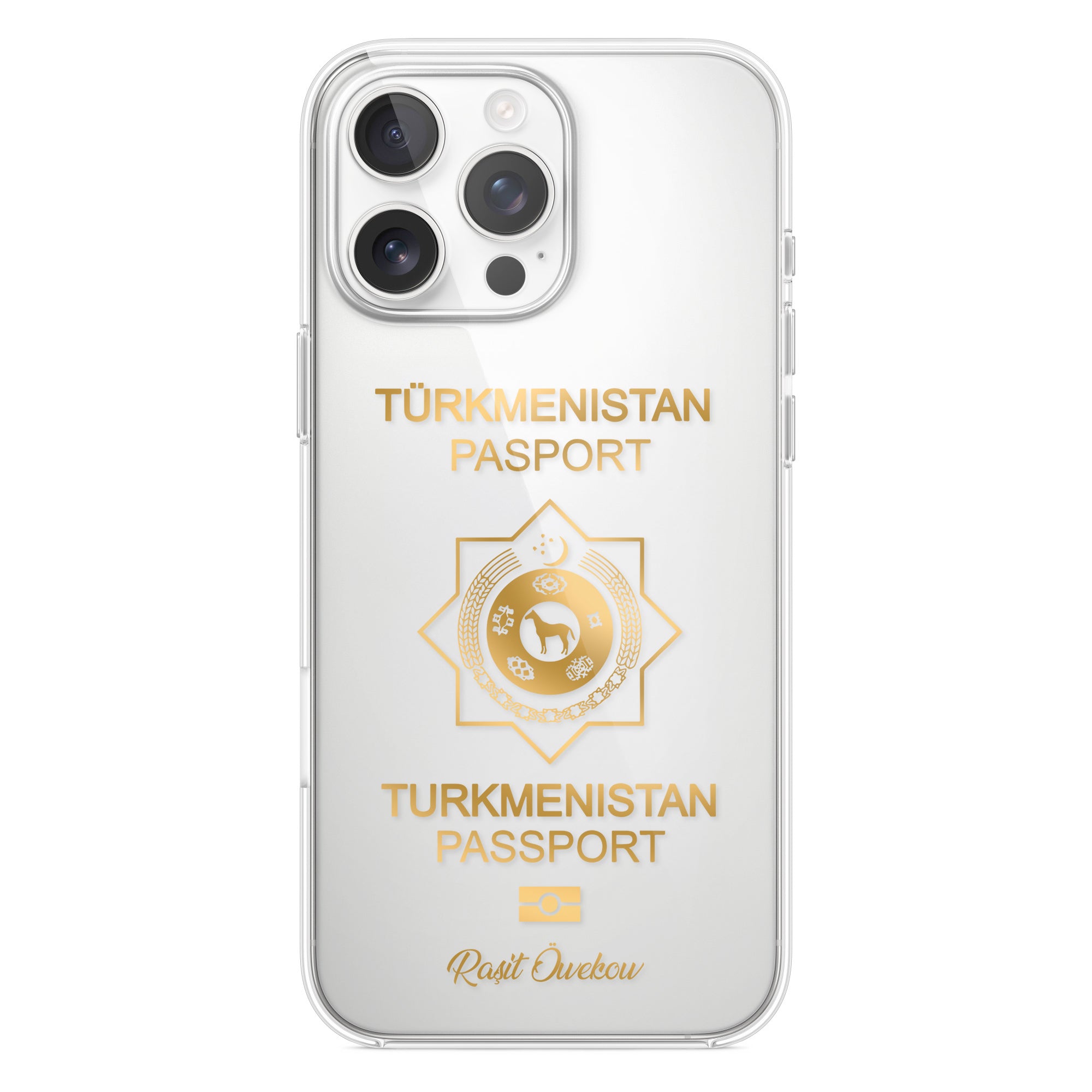 Handyhülle mit Reisepass - Turkmenistan