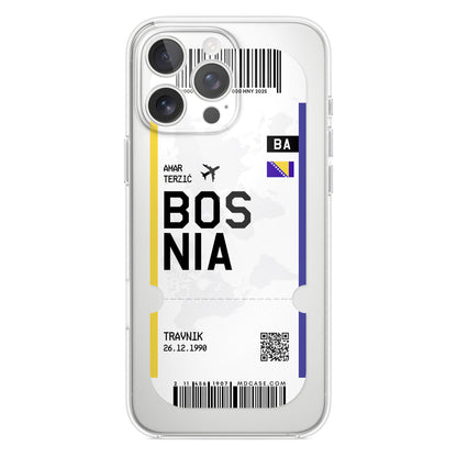 Handyhülle im Ticket Design - Bosnien