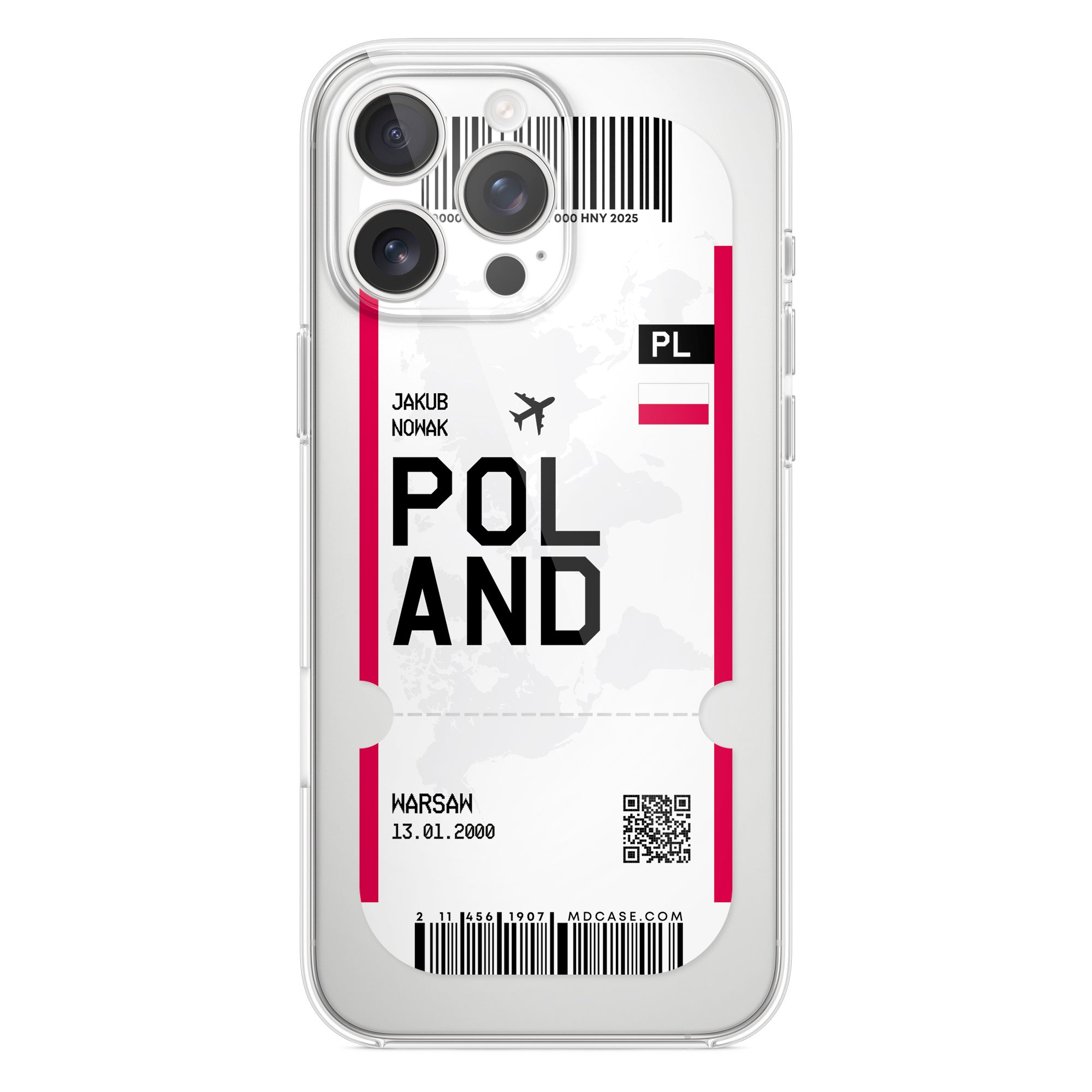 Handyhülle im Ticket Design - Polen