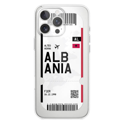 Handyhülle im Ticket Design - Albanien