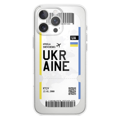 Handyhülle im Ticket Design - Ukraine