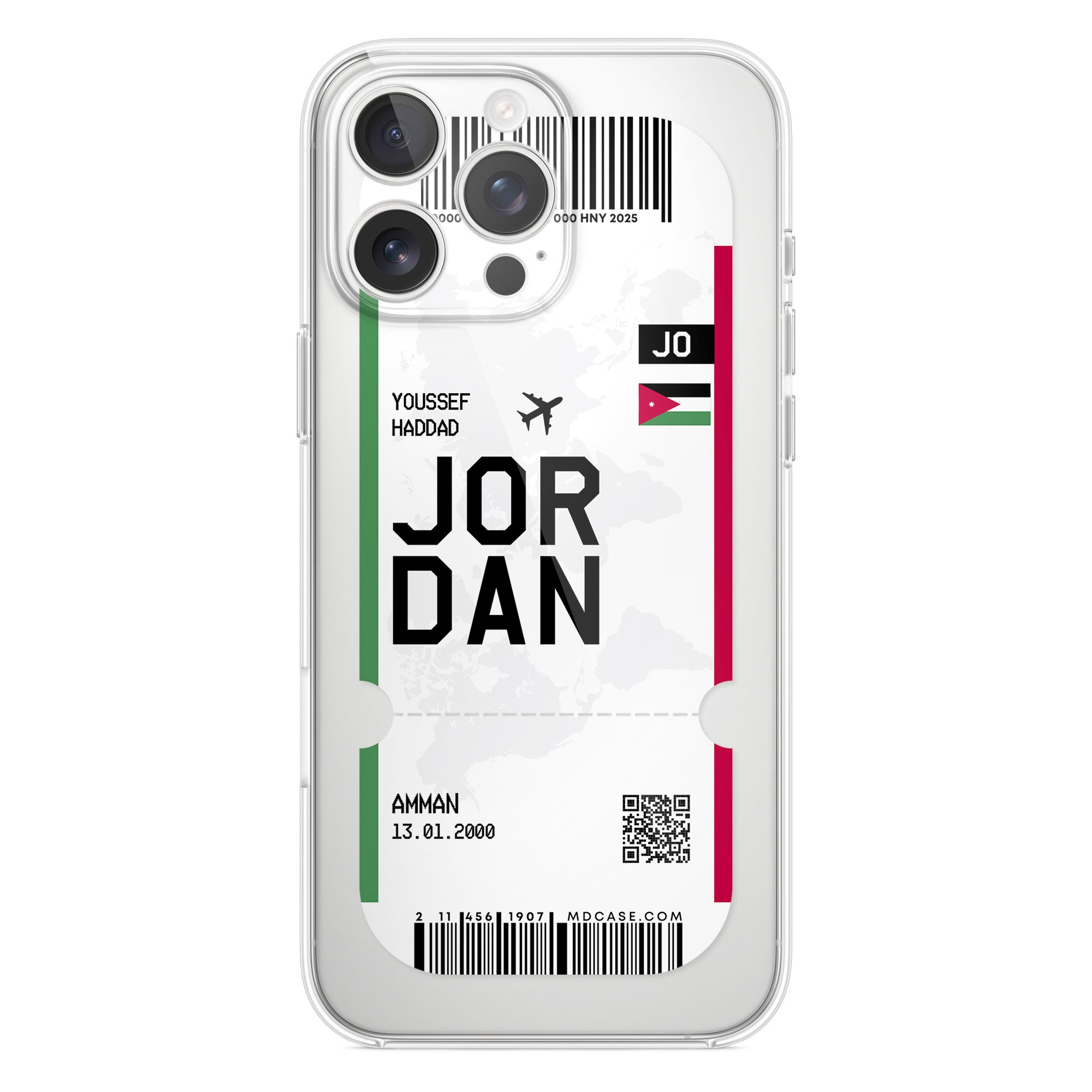 Handyhülle im Ticket Design - Jordanien