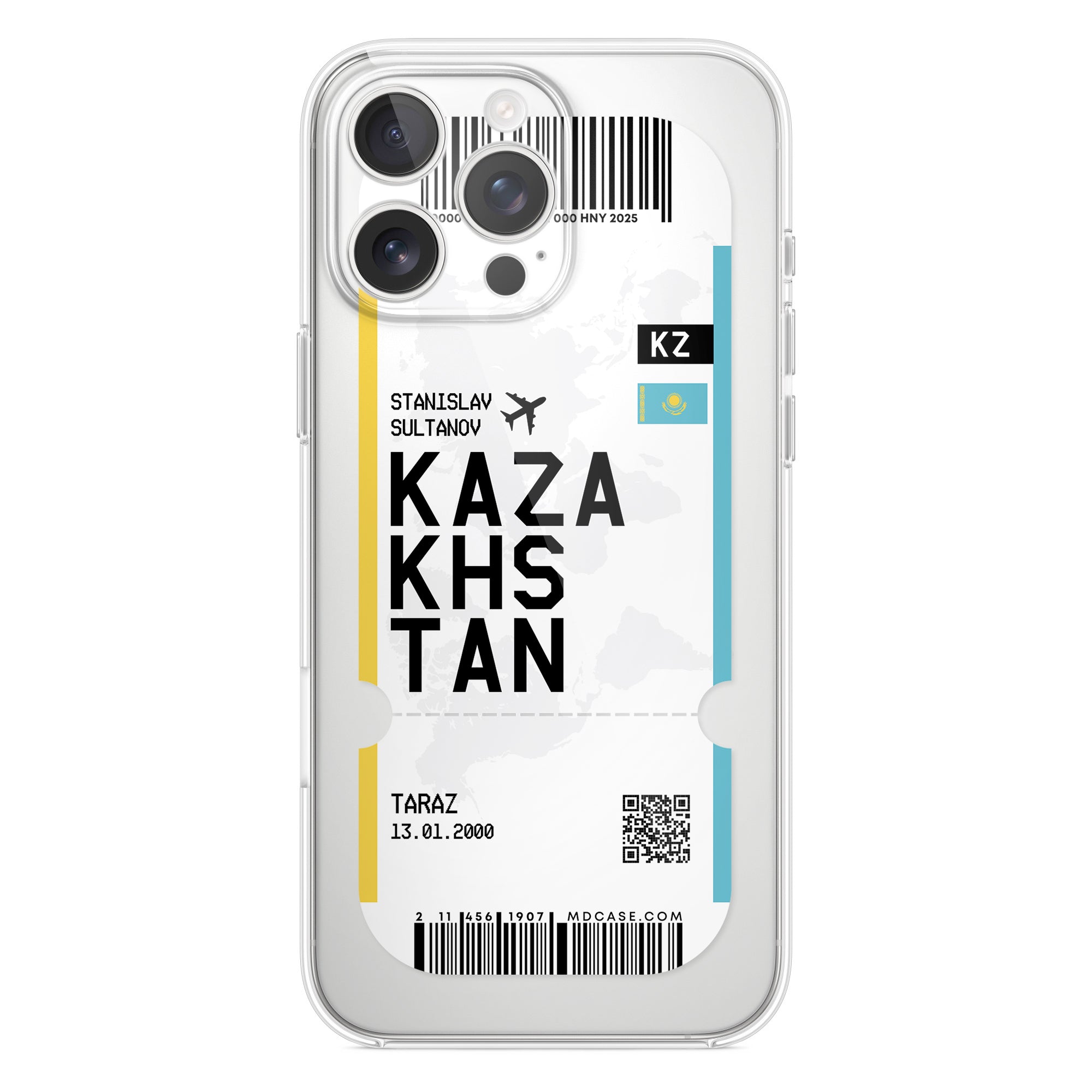 Handyhülle im Ticket Design - Kasachstan