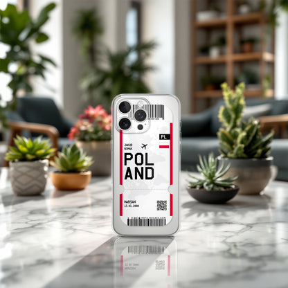 Handyhülle im Ticket Design - Polen