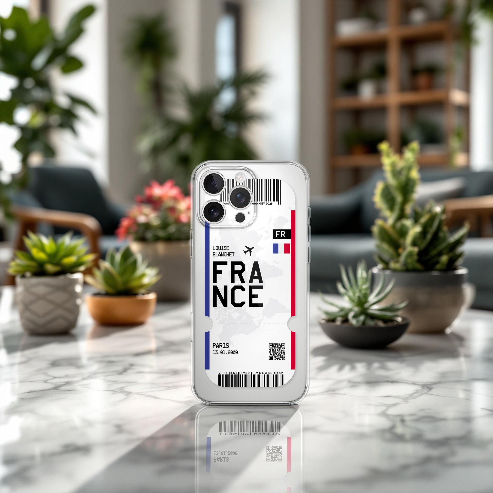 Handyhülle im Ticket Design - Frankreich