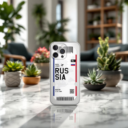 Handyhülle im Ticket Design - Russland