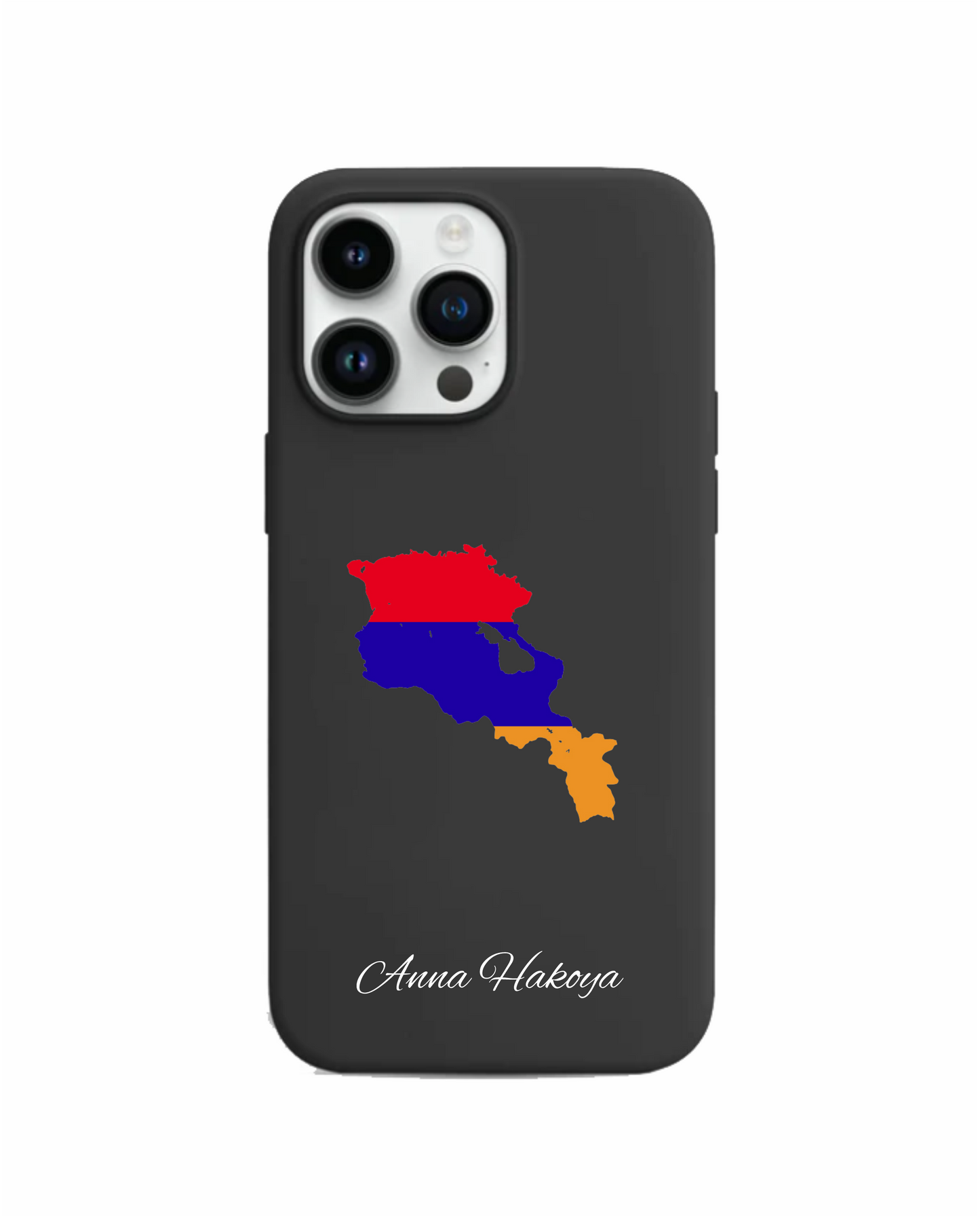 Armenia Map phone case with flag