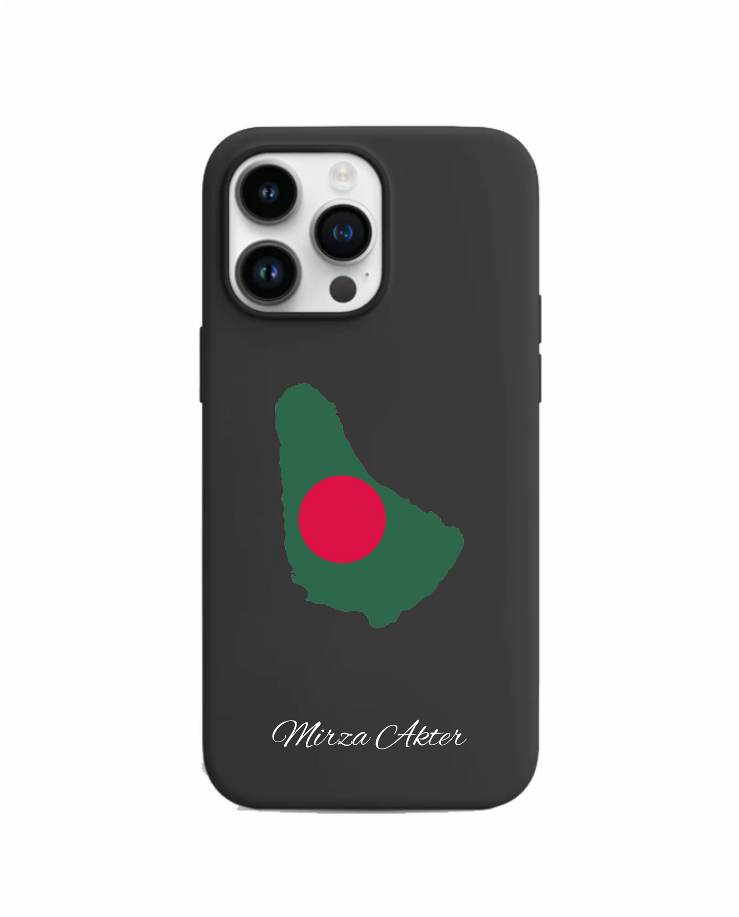 Bangladesh Map phone case with flag