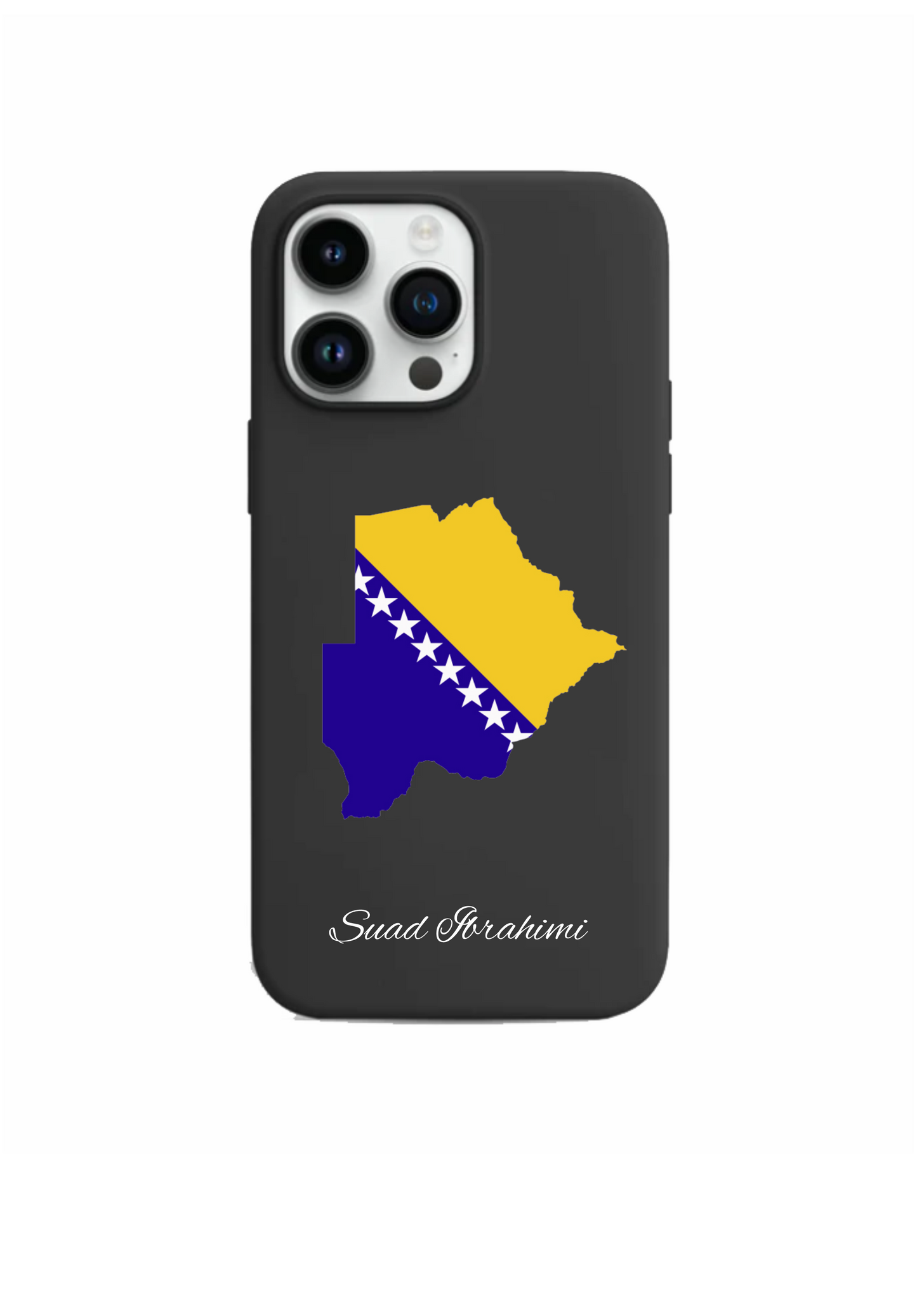 Bosnia Map phone case with flag