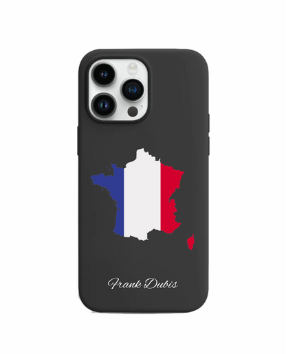 France Map phone case with flag