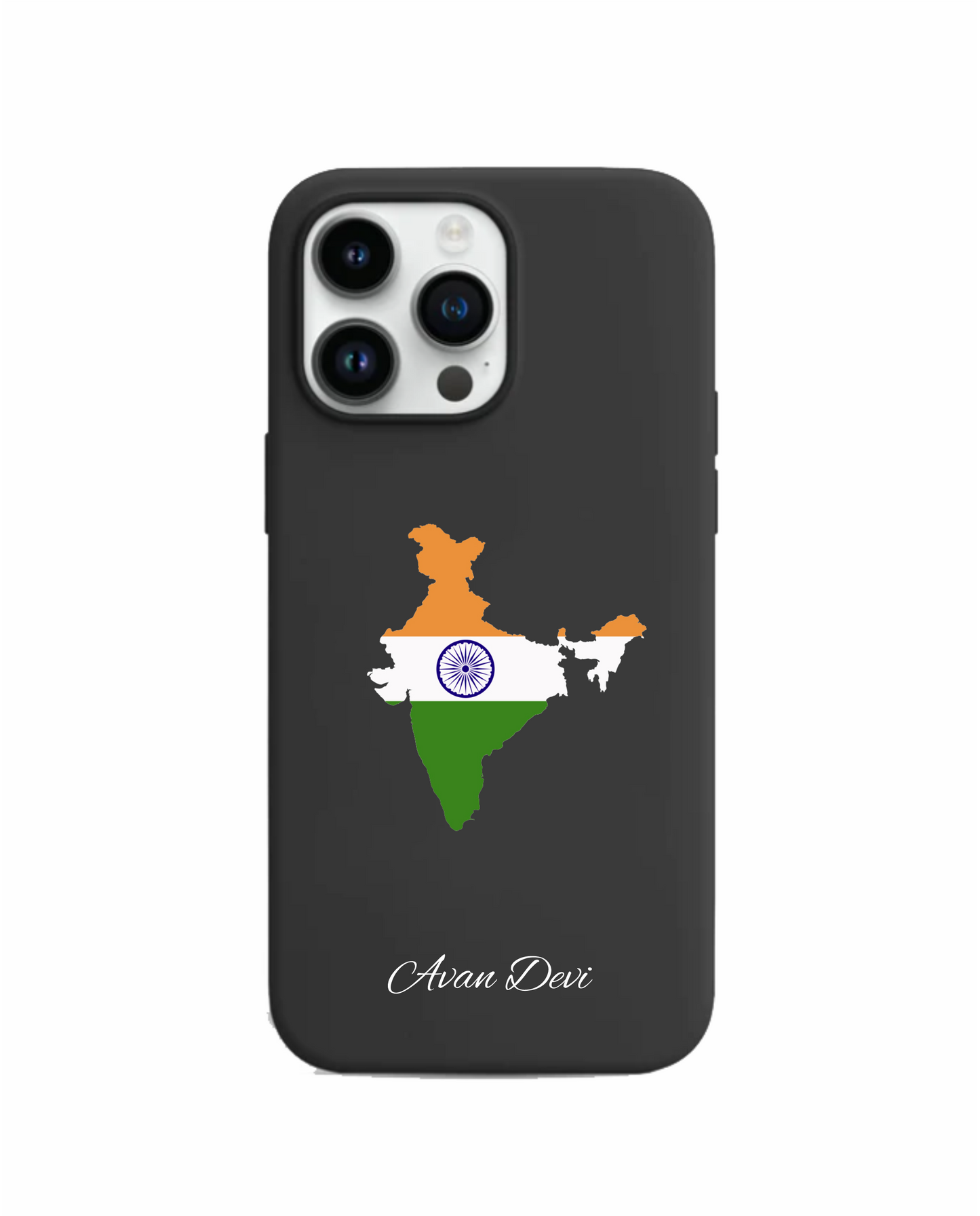 India Map phone case with flag