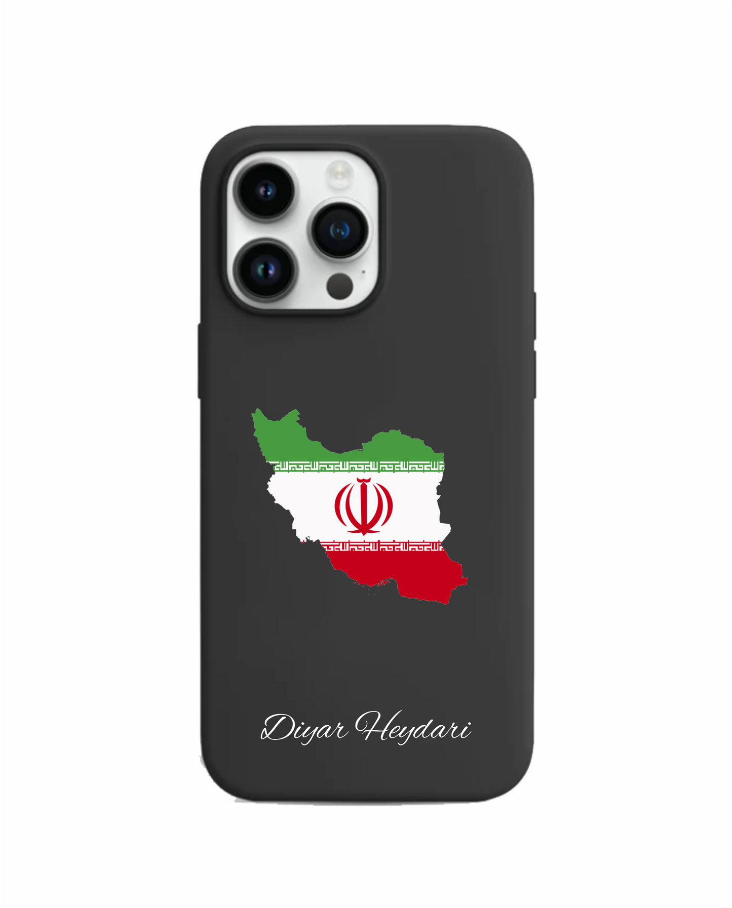 Iran Map phone case with flag