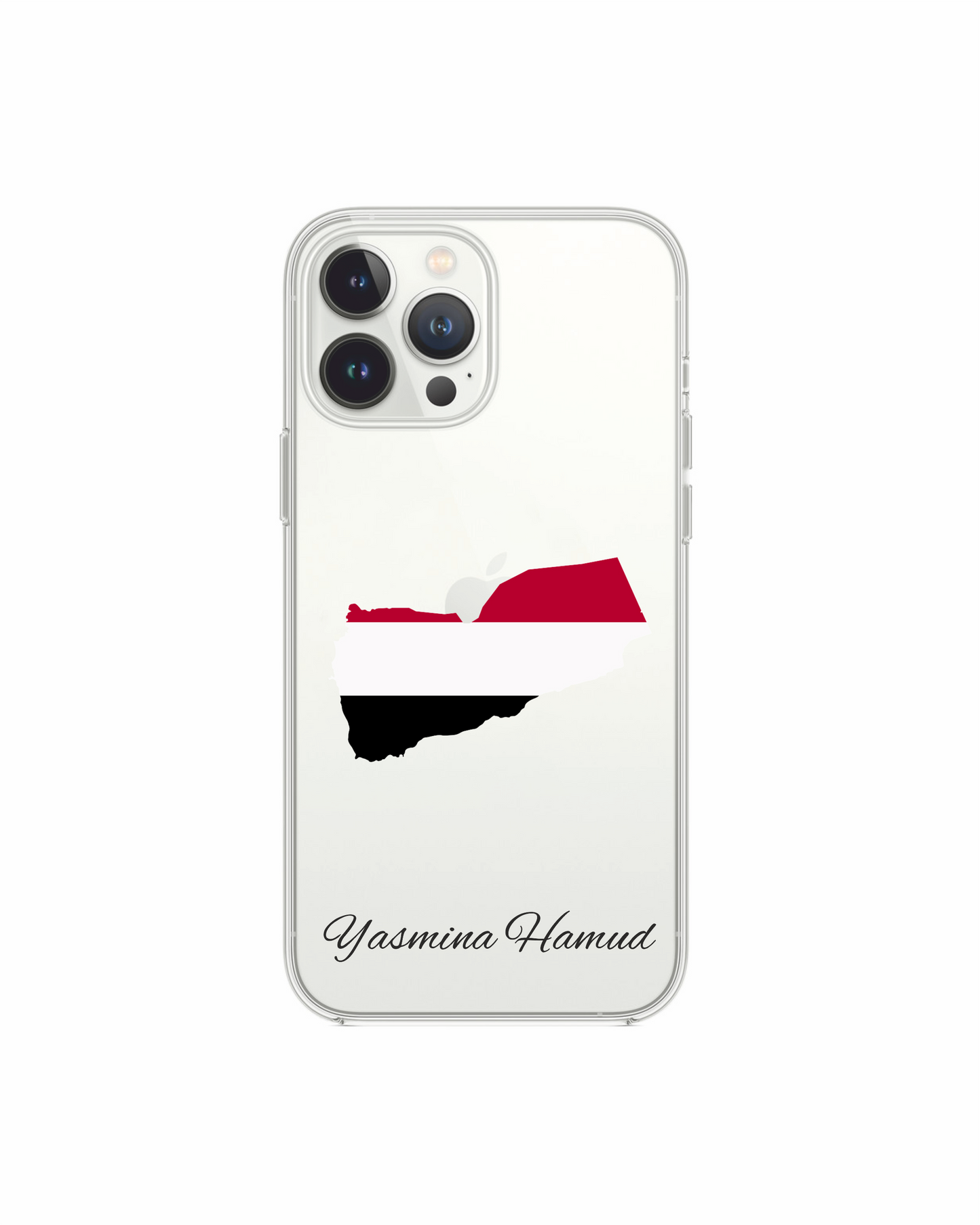 Yemen Map phone case with flag