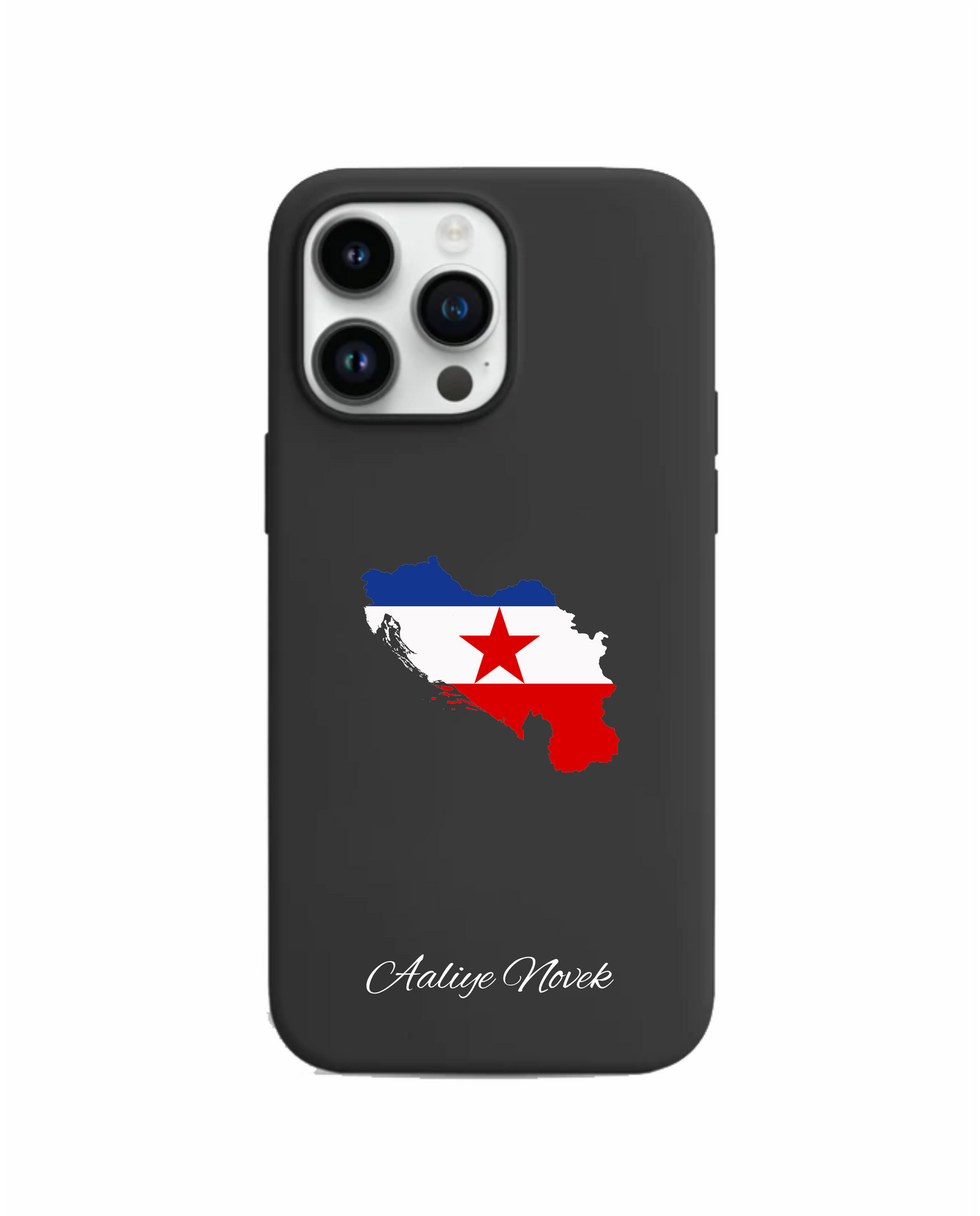 Yugoslavia Map Phone Case with Flag