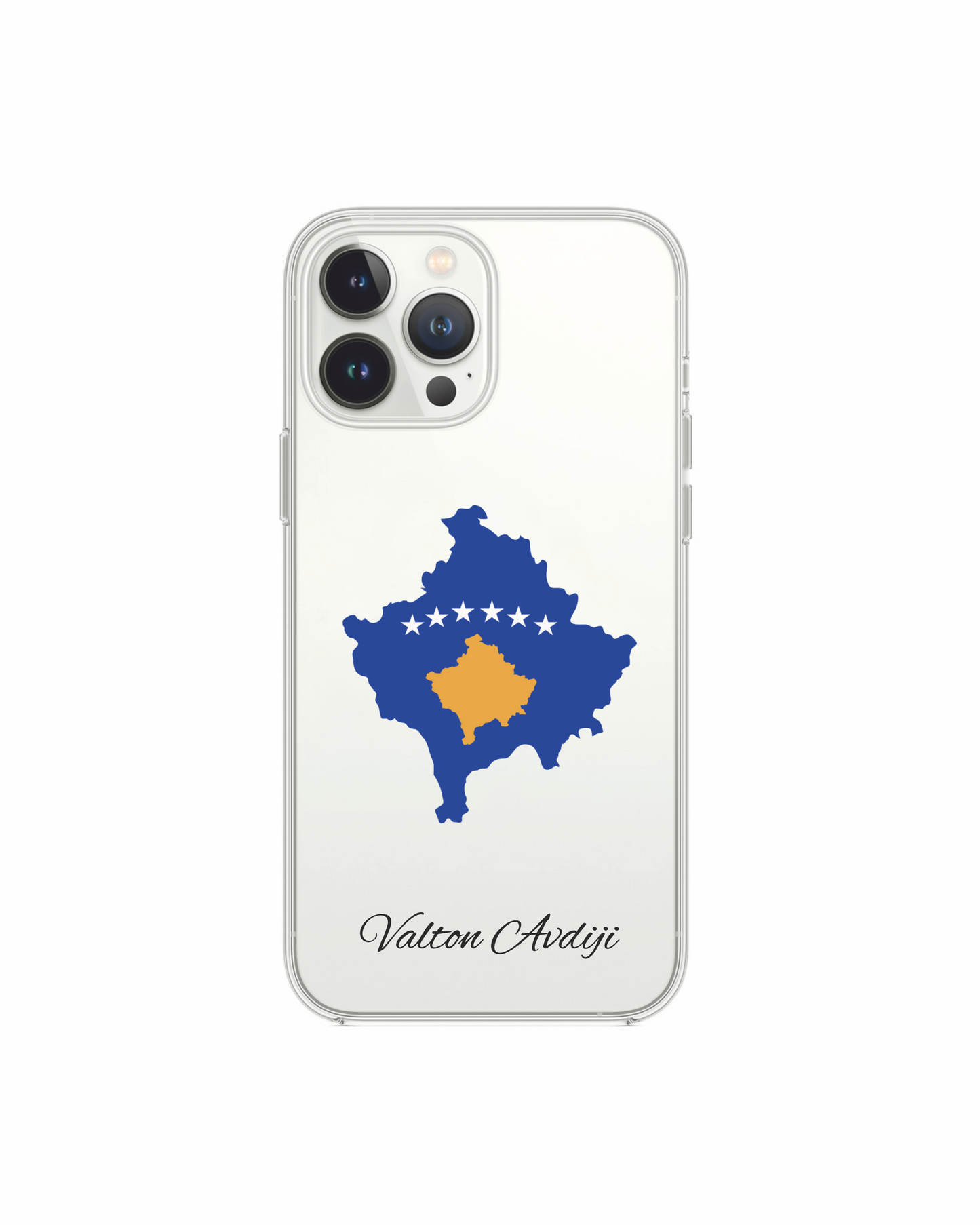 Kosovo Map phone case with flag