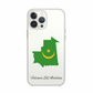 Mauritania Map phone case with flag